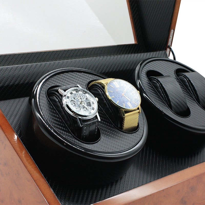 4 Slot Walnut Watch Winder