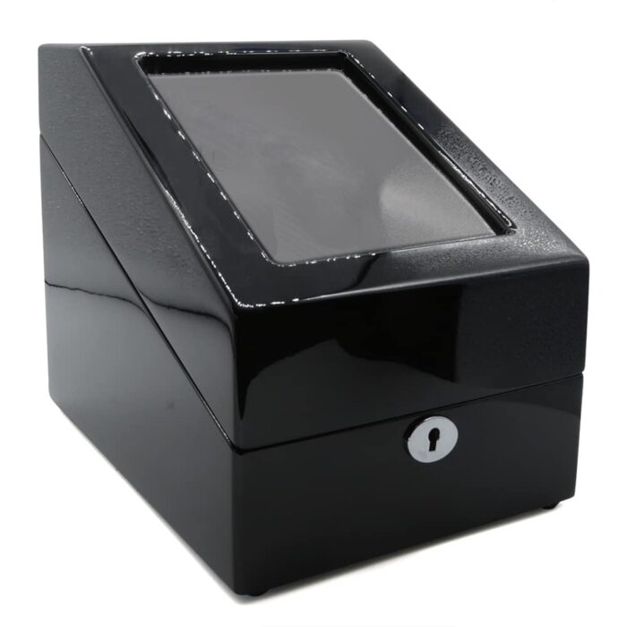 2 Slot Jet Black Automatic Watch Winder