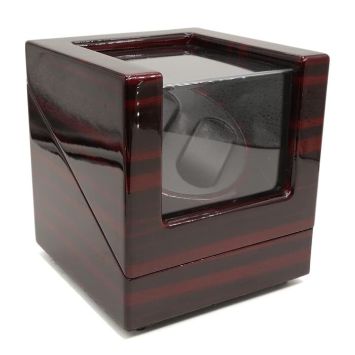 deep mahogany 2 slot automatic watch winder