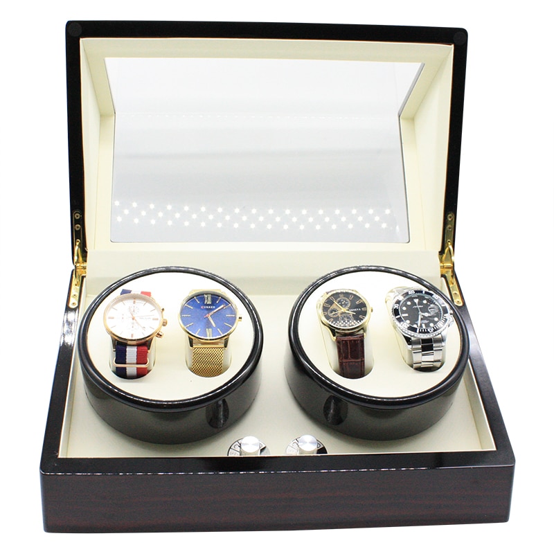 Deep Mahogany 4 Slot Watch Winder