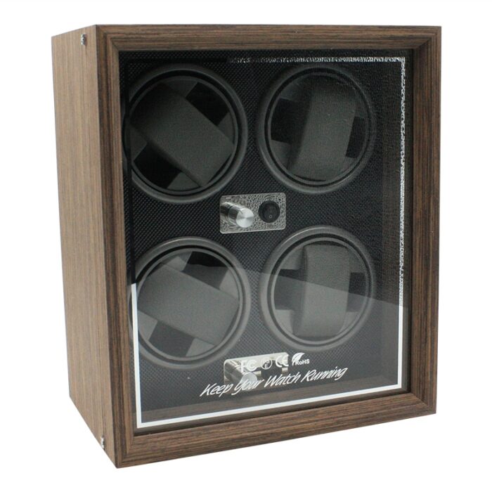 Wood Grain 4 Slot Watch Winder