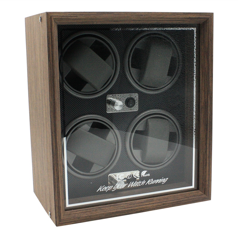 Wood Grain 4 Slot Watch Winder