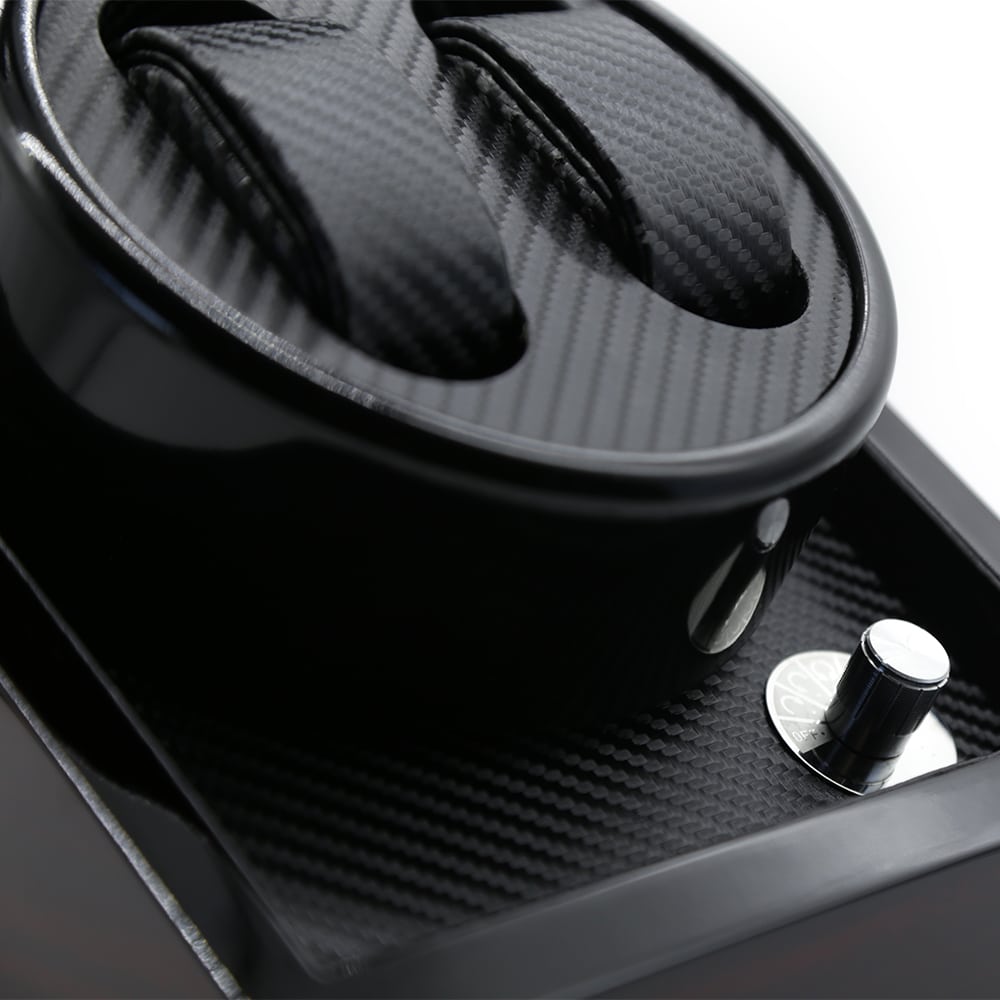 2-Slot Deep Mahogany Automatic Watch Winder