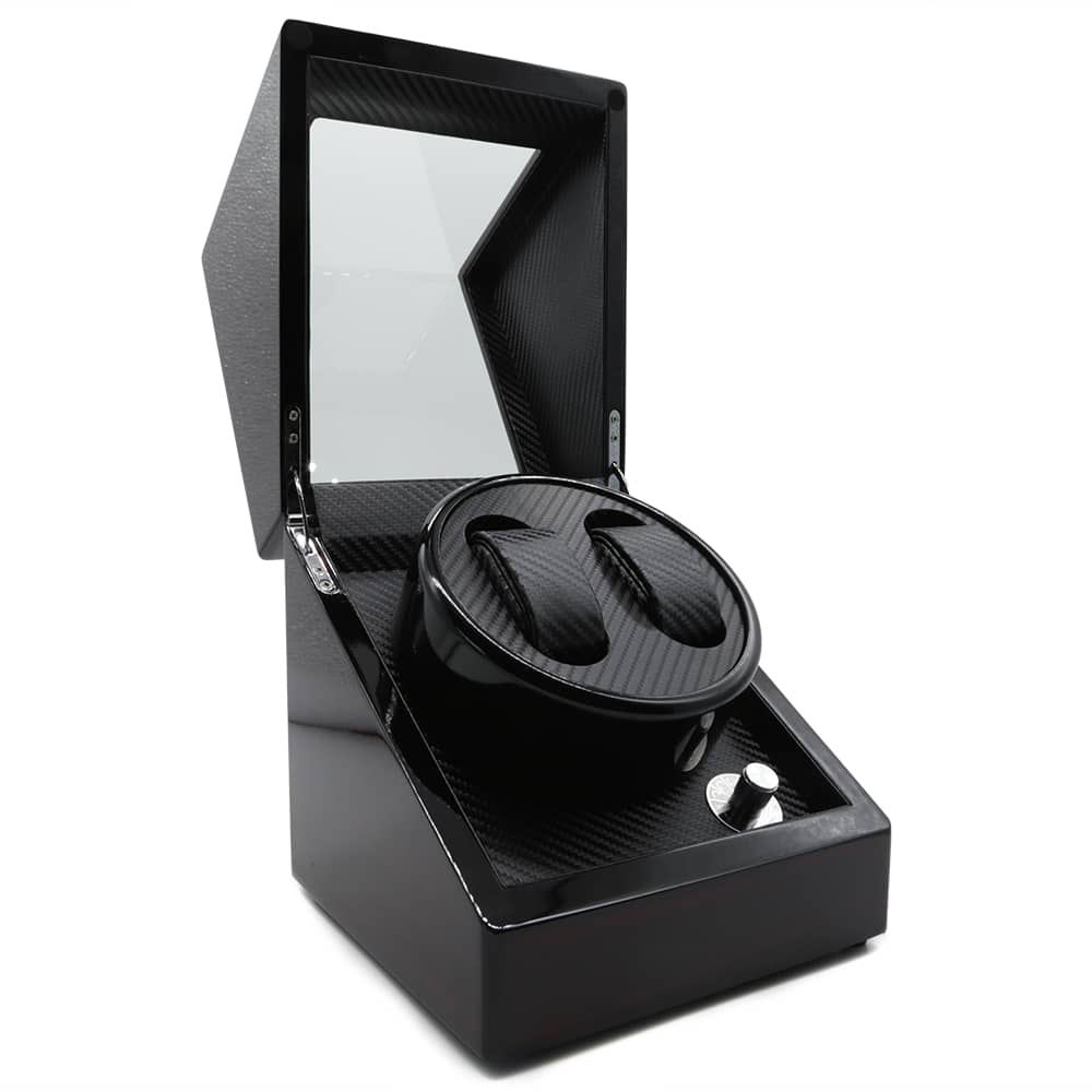 2-Slot Deep Mahogany Automatic Watch Winder