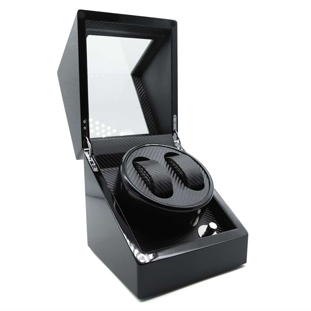 2-Slot Tuxedo Black Automatic Watch Winder