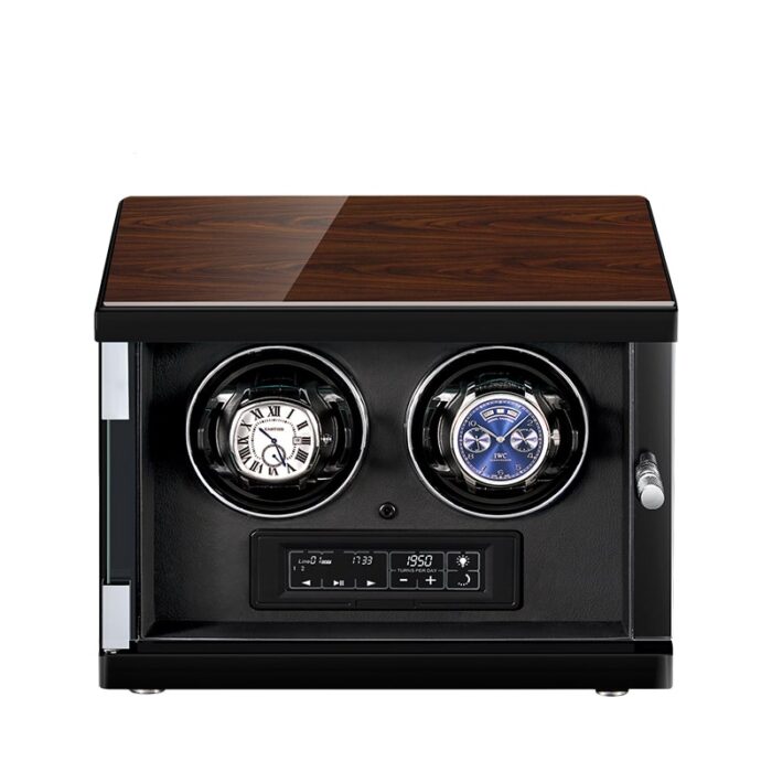 Classic Black 2 Slot Automatic Watch Winder