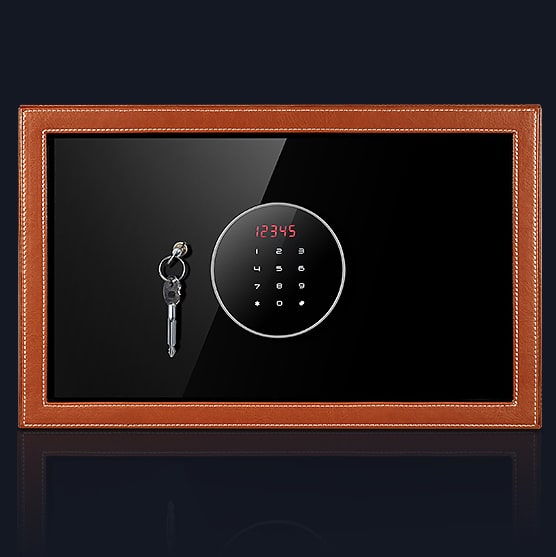 Saddle Leather 8 Slot Watch Winder Safe