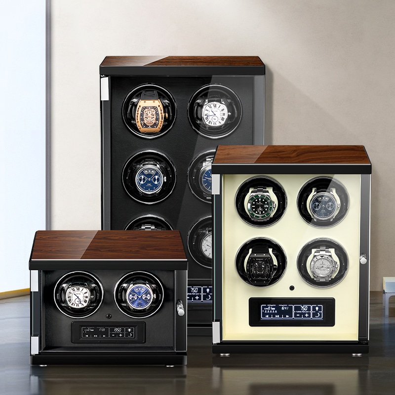 Classic Black 2-Slot Automatic Watch Winder