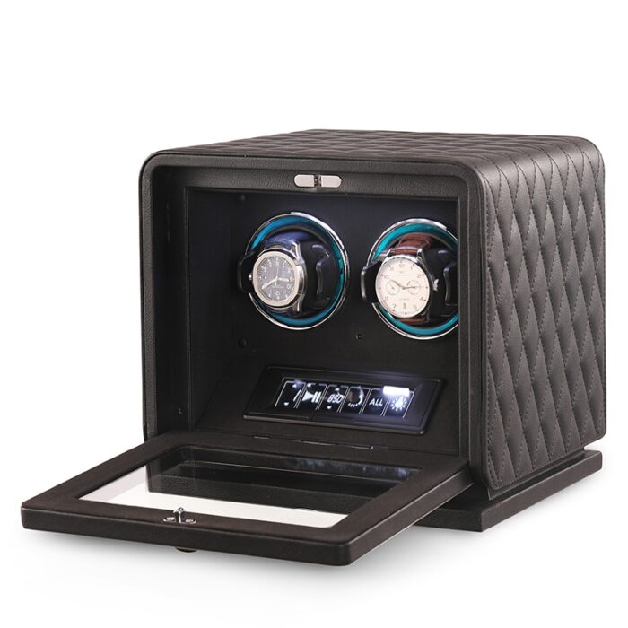 2 Slot CronoGuard Watch Winder - Black