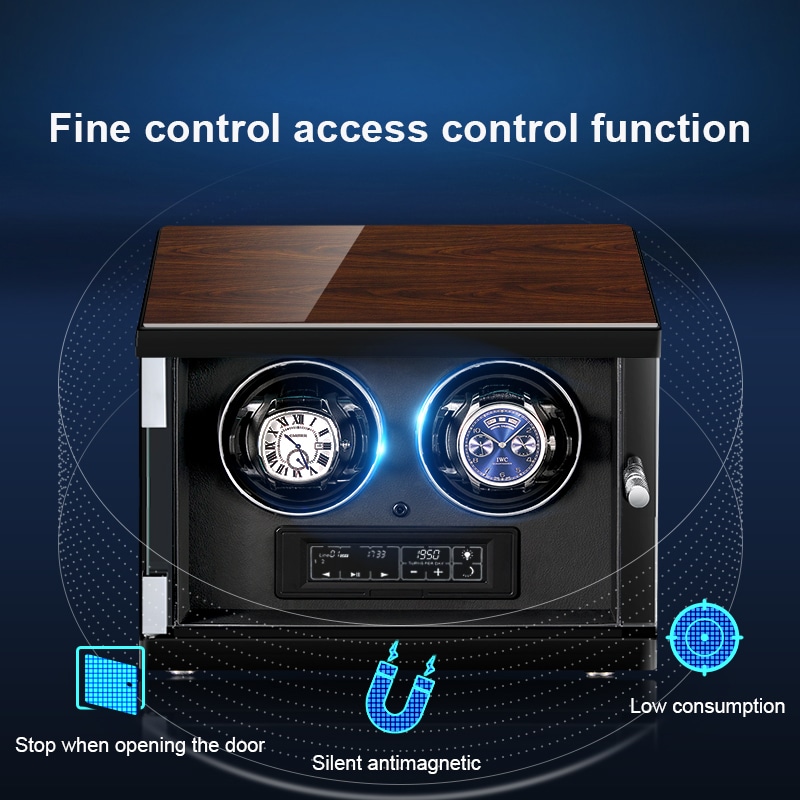 Classic Black 4-Slot Automatic Watch Winder