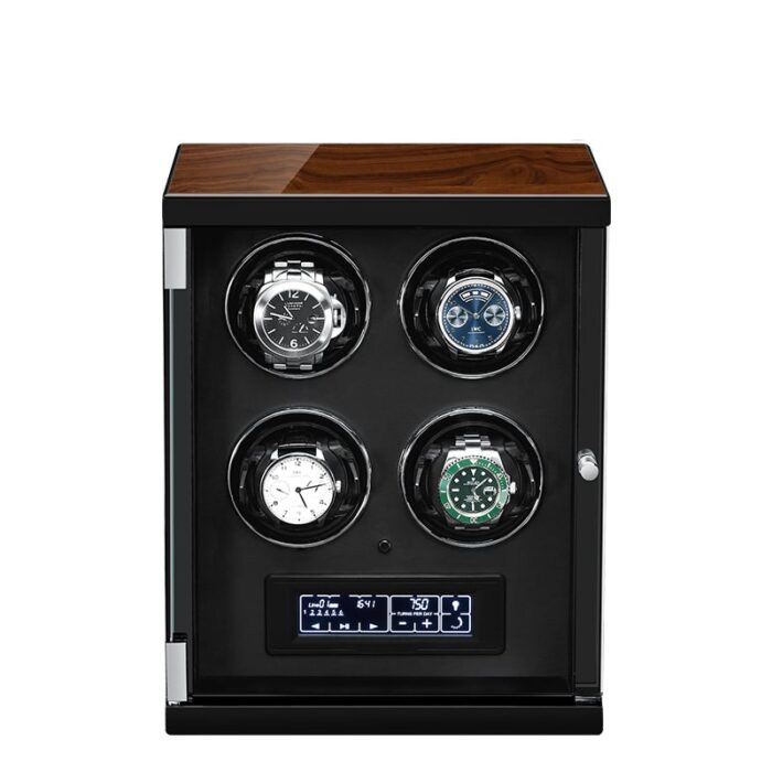 Classic Black 4 Slot Automatic Watch Winder
