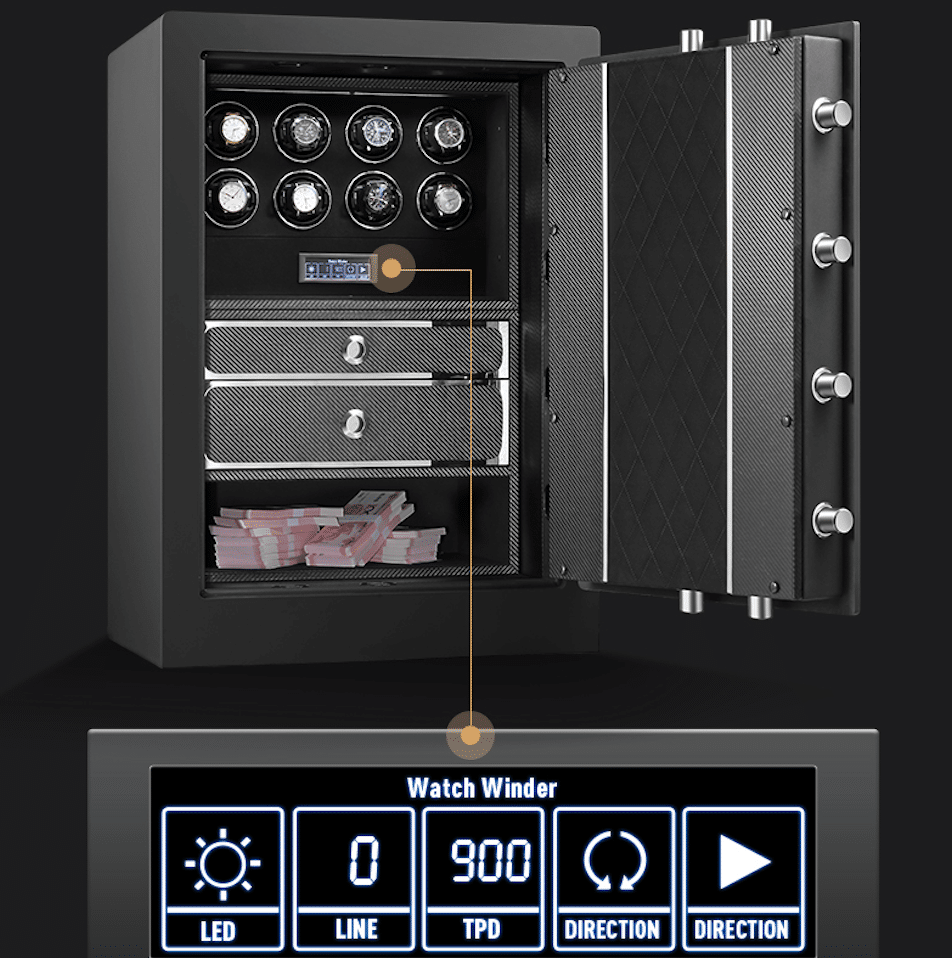 Carbon Fibre Westhill Elite Watch Safe - S