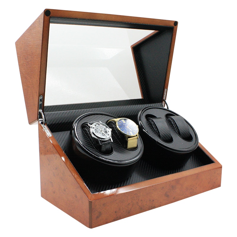 4 Slot Walnut Watch Winder