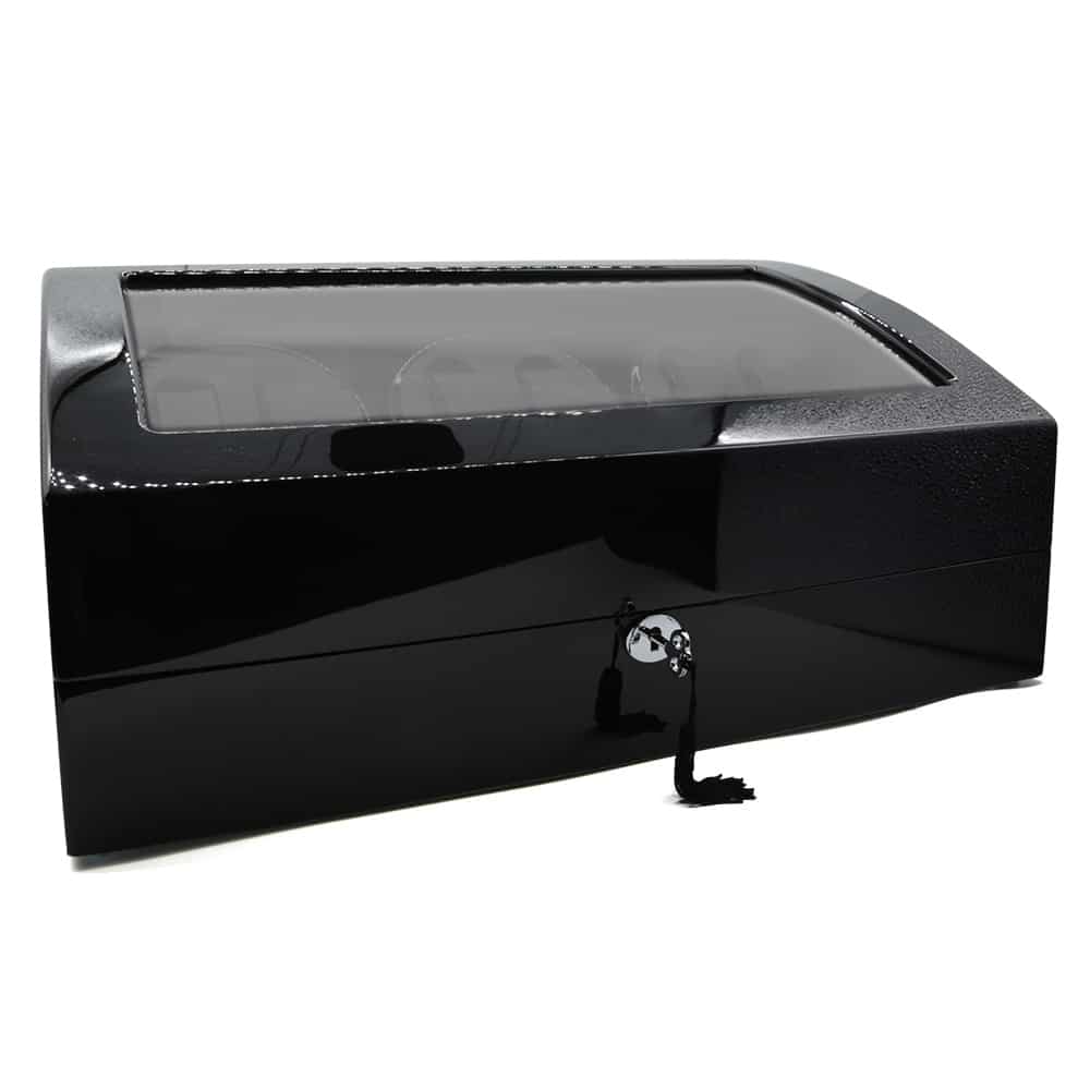 6-Slot Tuxedo Black Automatic Watch Winder
