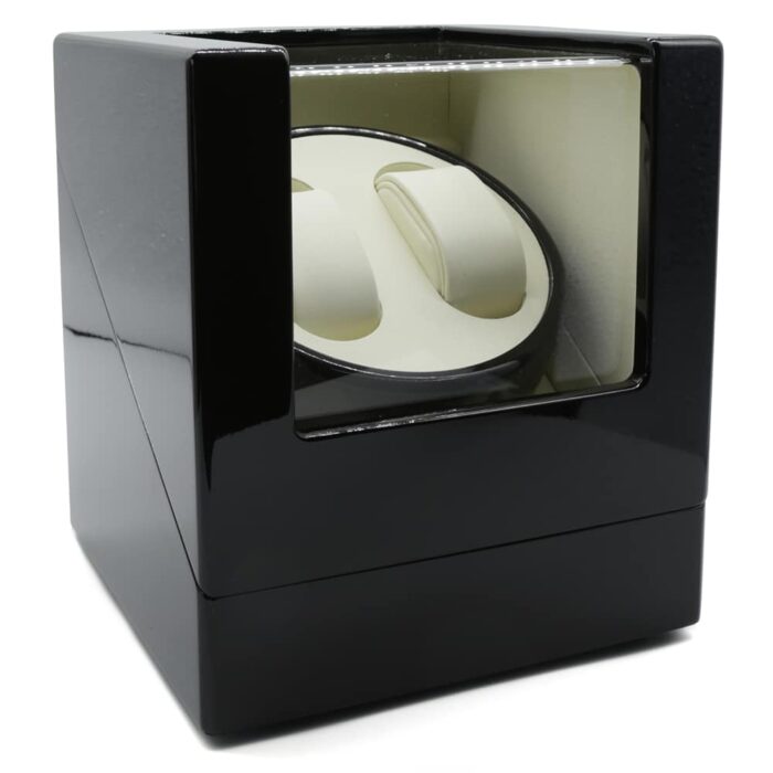 2 Slot Shiny Black Automatic Watch Winder